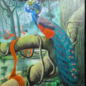 Channy Chhoeun Raffles action painting - Healing Nature