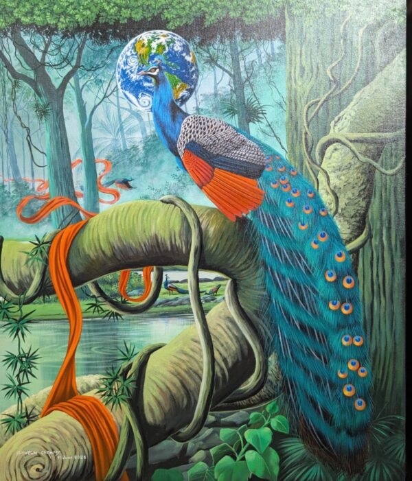 Channy Chhoeun Raffles action painting - Healing Nature